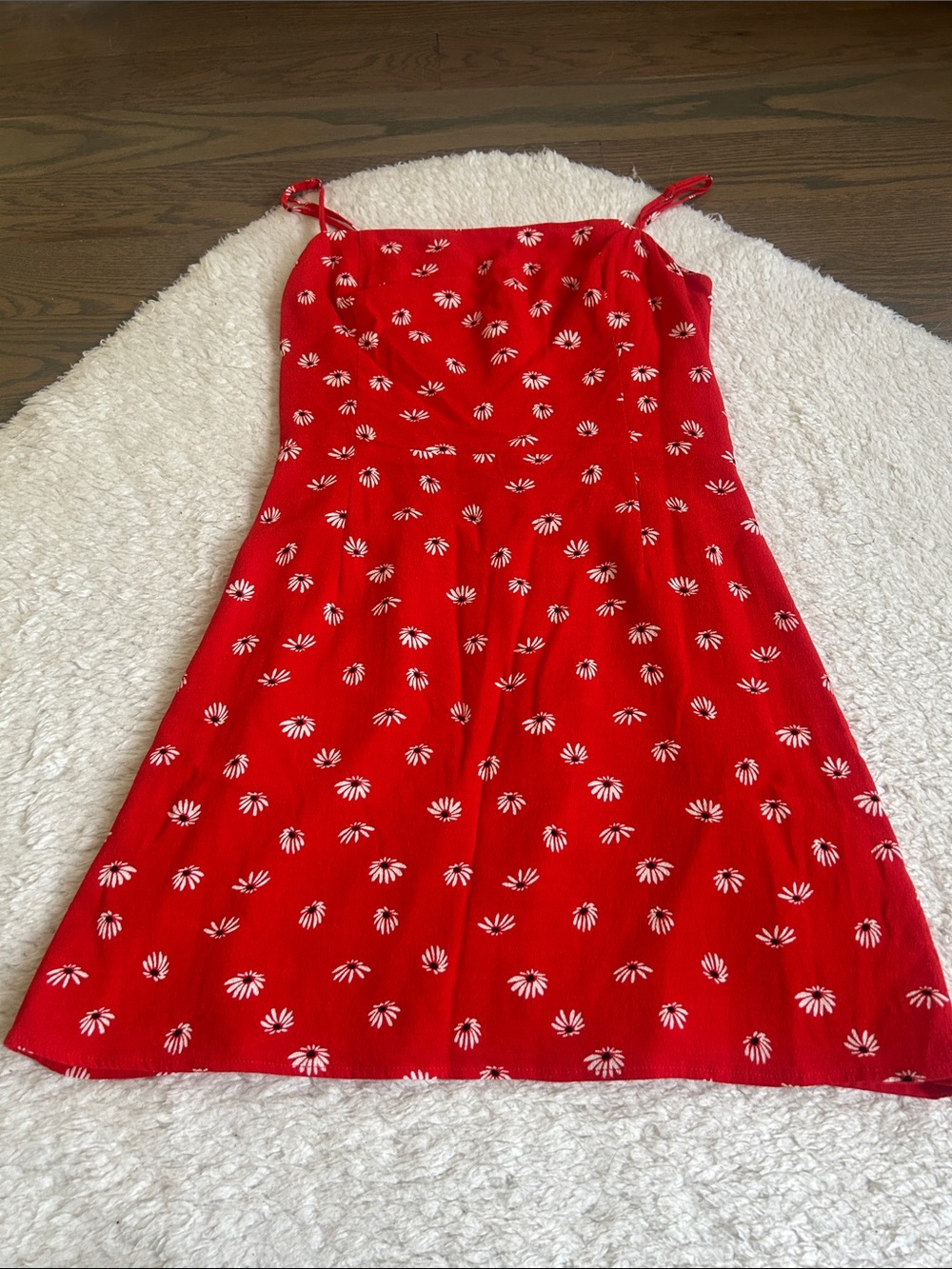 Wilfred Red Floral Mini Dress